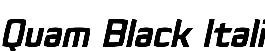 Quam Black Italic Yazı tipi ücretsiz indir